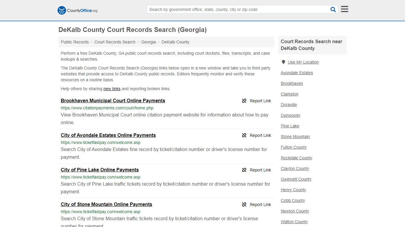 DeKalb County Court Records Search (Georgia) - County Office